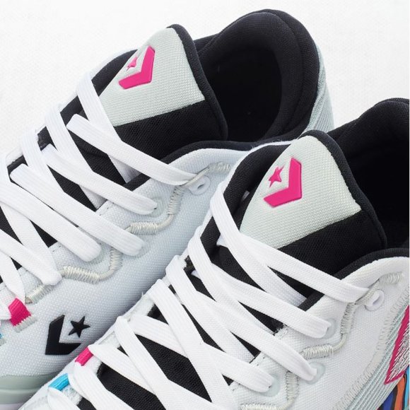 Converse All Star BB Jet Striped White Multi 172664C Basketball Sneakers - Picture 9 of 10